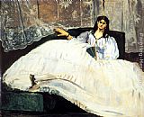 Baudelaire's Mistress Reclining by Eduard Manet
